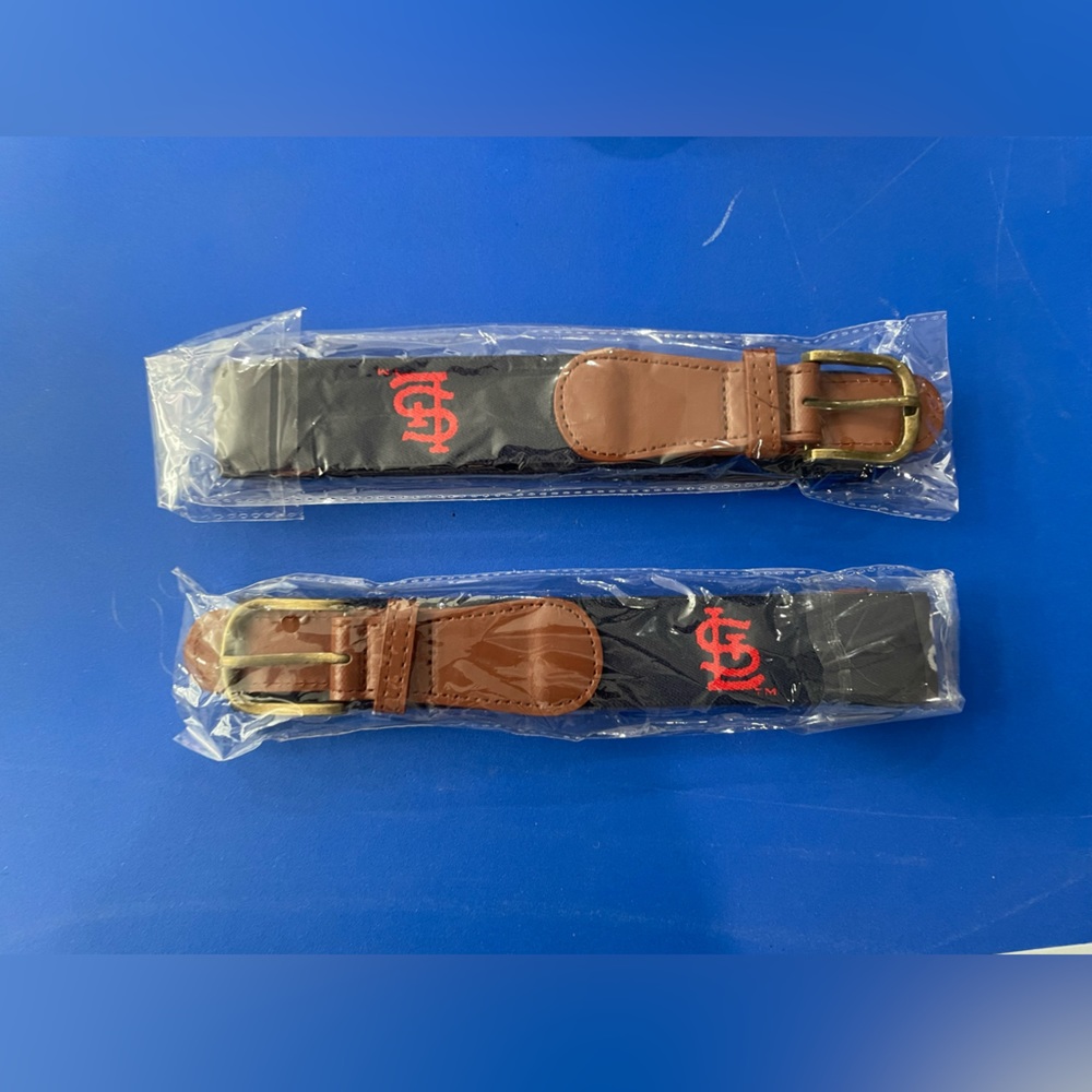 Unisex Cardinals baseball belts two for one